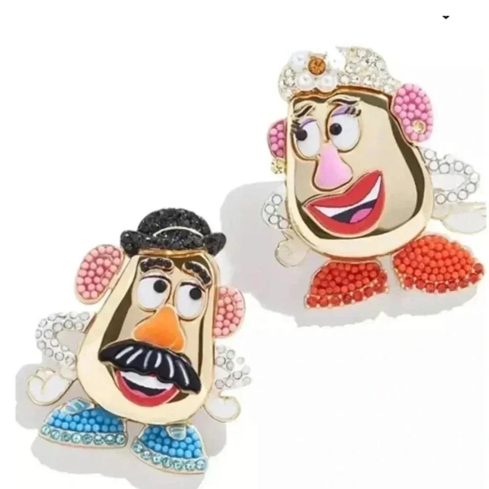 🥔 🎩BaubleBar x Pixar Potatohead Mr & Mrs post earrings new in box